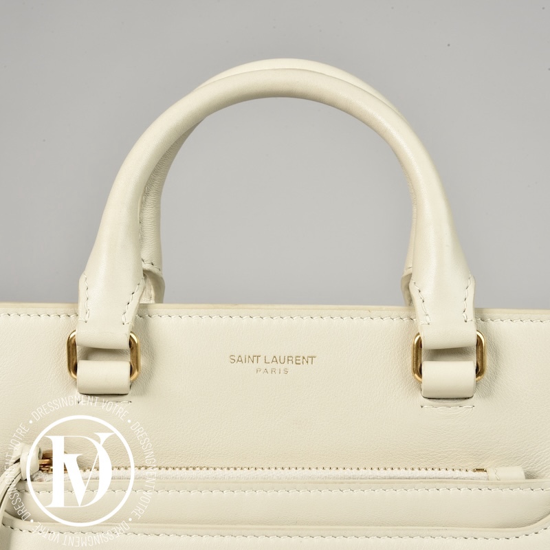 Sac East West en cuir crème - Saint Laurent Sac East West en cuir crème - Saint Laurent – Image 4