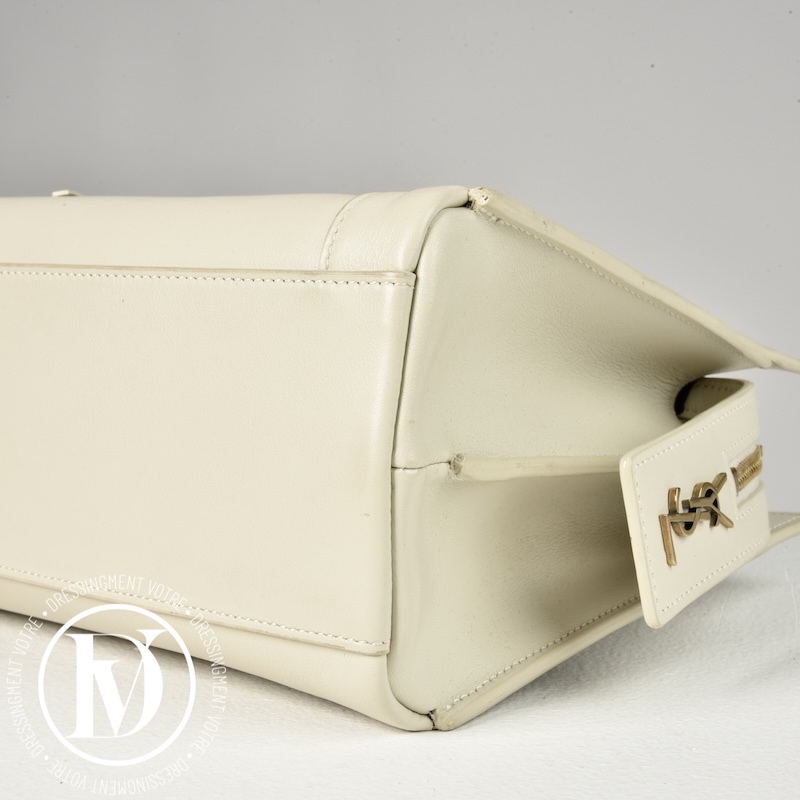 Sac East West en cuir crème - Saint Laurent Sac East West en cuir crème - Saint Laurent – Image 7