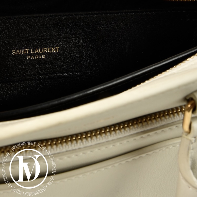 Sac East West en cuir crème - Saint Laurent Sac East West en cuir crème - Saint Laurent – Image 9