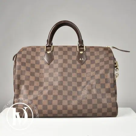 Sac Speedy 35 en toile damier ébène - Louis Vuitton