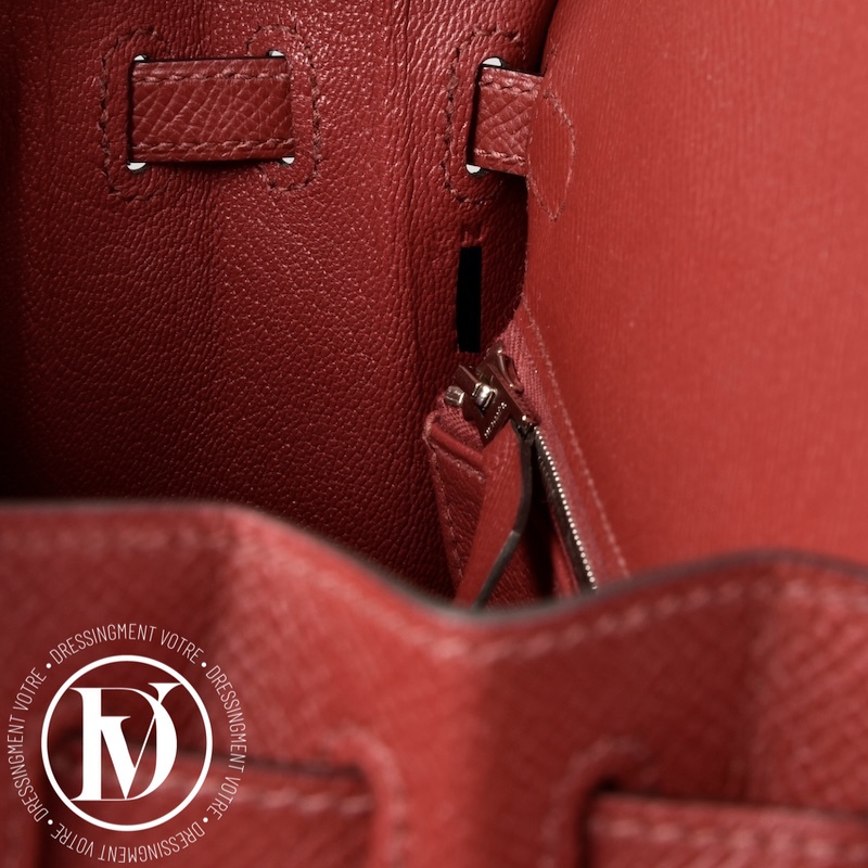 Sac Kelly 25 Epsom Rouge Grenat - Hermès Sac Kelly 25 Epsom Rouge Grenat - Hermès – Image 13