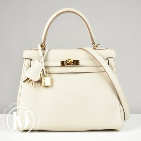 Sac Kelly 25 Swift Gris Perle - Hermès Dressingment Votre