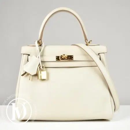 Sac Kelly 25 Swift Gris Perle - Hermès