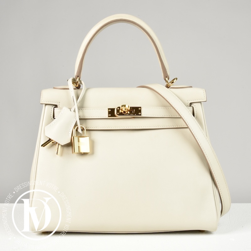 Sac Kelly 25 Swift Gris Perle - Hermès Sac Kelly 25 Swift Gris Perle - Hermès