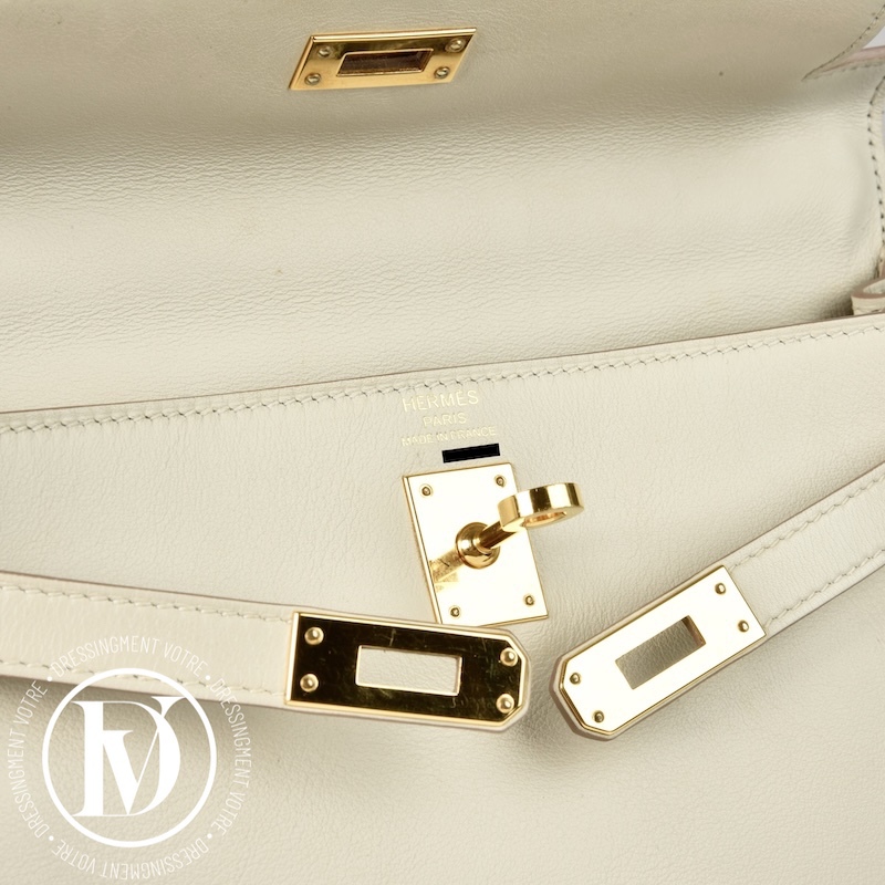 Sac Kelly 25 Swift Gris Perle - Hermès Sac Kelly 25 Swift Gris Perle - Hermès – Image 10