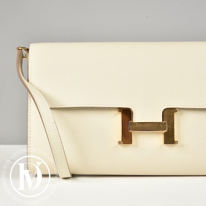 Constance to Go en cuir Epsom Craie - Hermès Constance to Go en cuir Epsom Craie - Hermès – Image 5