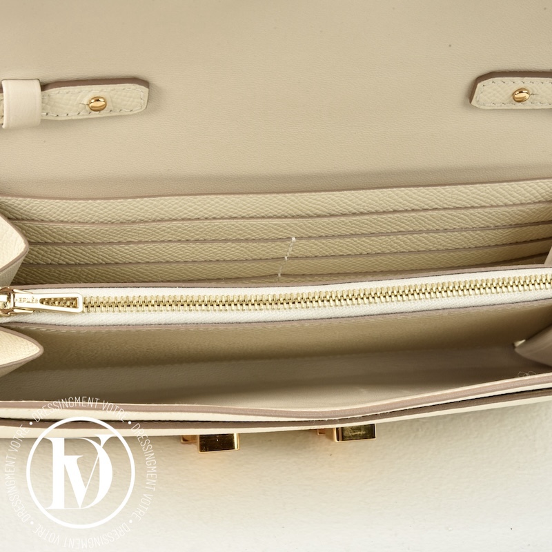 Constance to Go en cuir Epsom Craie - Hermès Constance to Go en cuir Epsom Craie - Hermès – Image 10