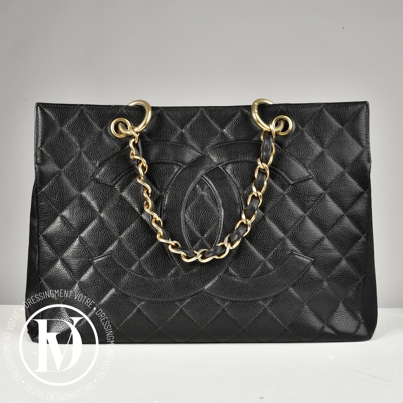 Cabas GST en cuir caviar noir - Chanel Cabas GST en cuir caviar noir - Chanel
