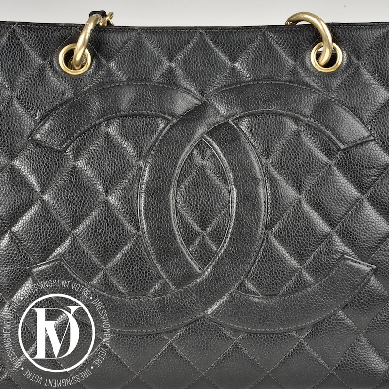 Cabas GST en cuir caviar noir - Chanel Cabas GST en cuir caviar noir - Chanel – Image 5