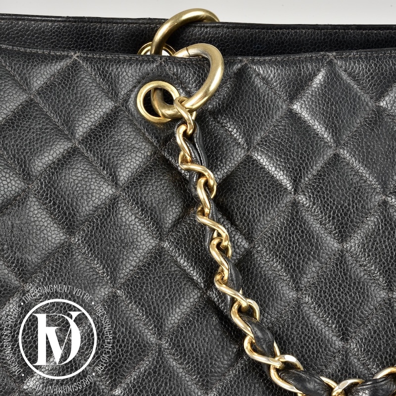 Cabas GST en cuir caviar noir - Chanel Cabas GST en cuir caviar noir - Chanel – Image 6