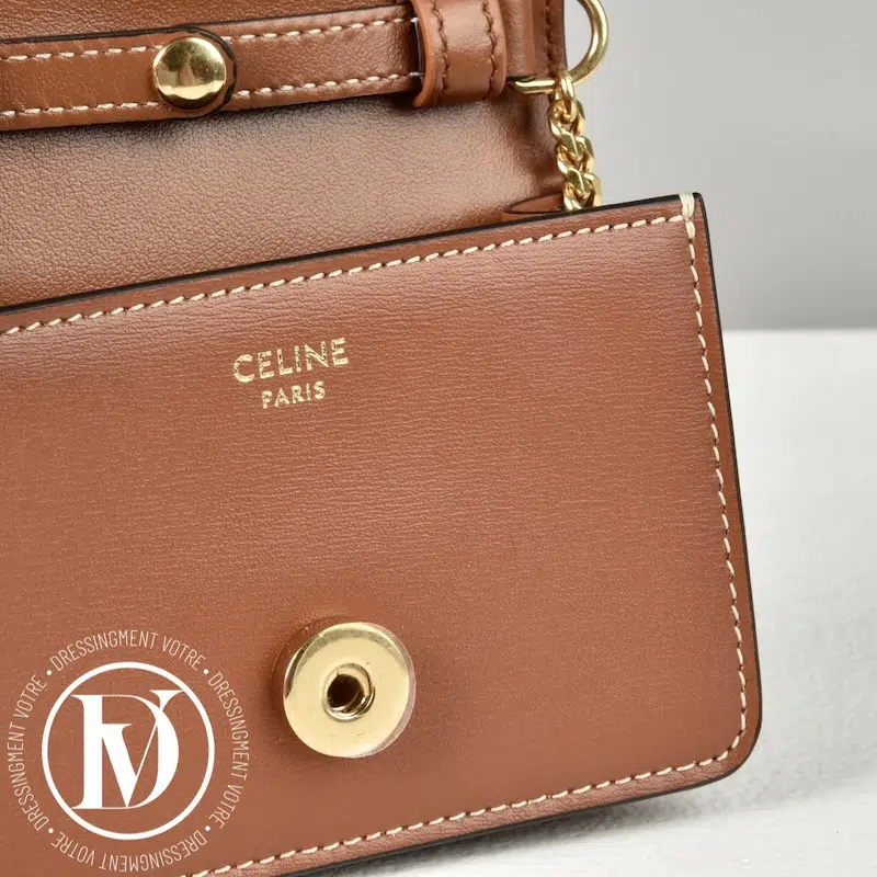 Mini sac Triomphe en cuir tan - Céline Mini sac Triomphe en cuir tan - Céline – Image 8