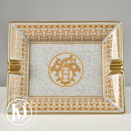 Cendrier en porcelaine "Mosaïque au 24 or" - Hermès Dressingment Votre