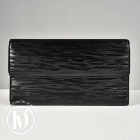 Portefeuille en cuir épi noir - Louis Vuitton