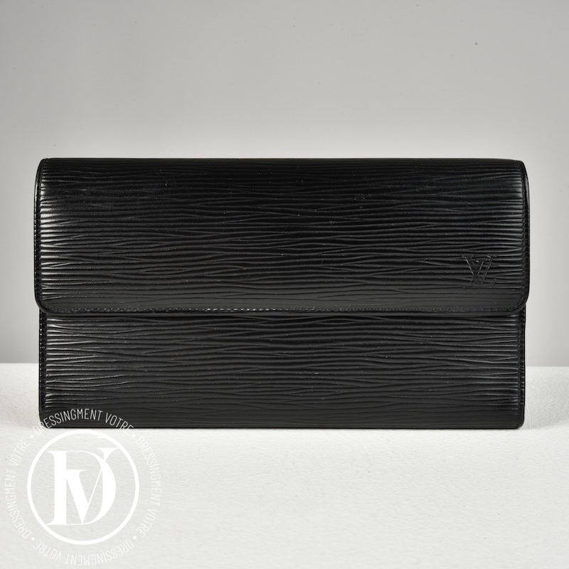 Portefeuille en cuir épi noir - Louis Vuitton Portefeuille en cuir épi noir - Louis Vuitton