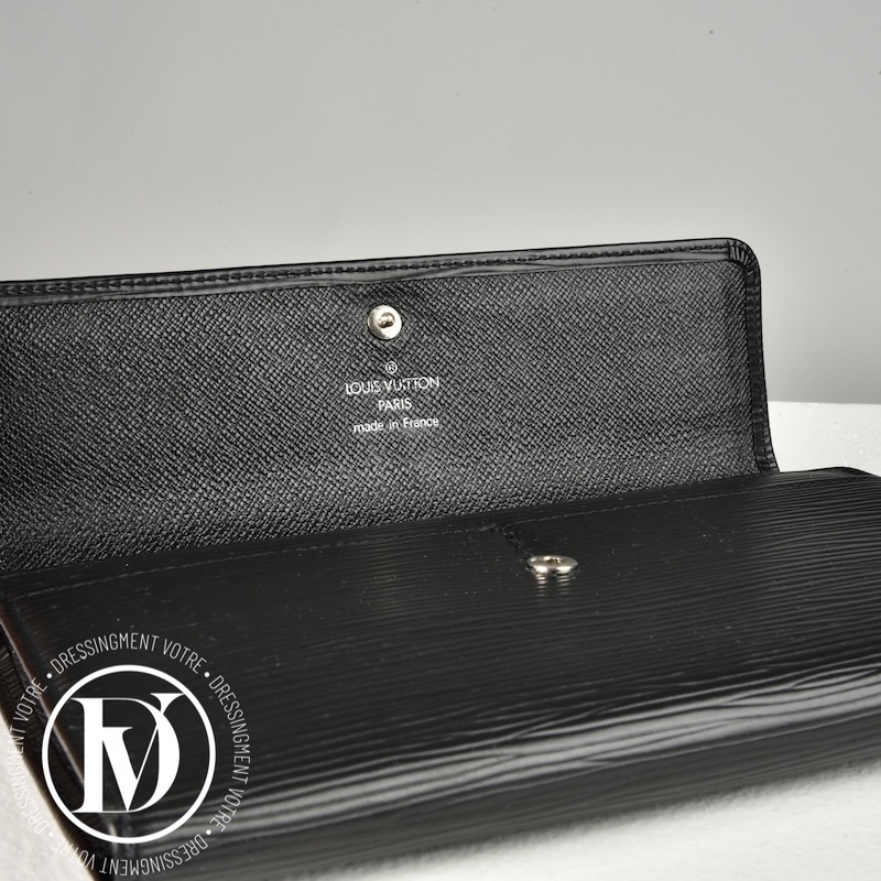 Portefeuille en cuir épi noir - Louis Vuitton Portefeuille en cuir épi noir - Louis Vuitton – Image 4