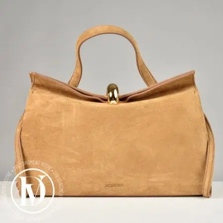 Sac Le Valérie en suède camel - Jacquemus