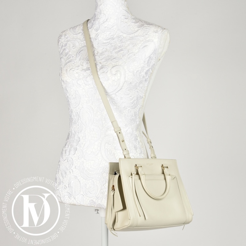 Sac East West en cuir crème - Saint Laurent Sac East West en cuir crème - Saint Laurent – Image 2