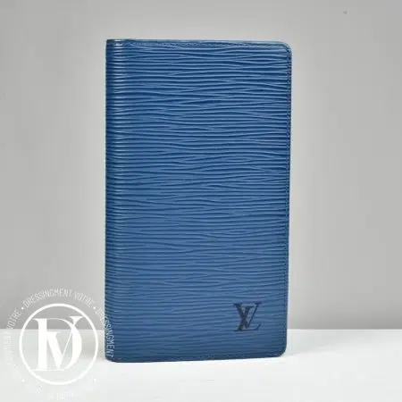 Porte-passeport en cuir épi bleu - Louis Vuitton