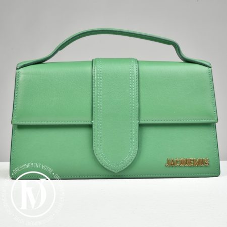 Sac Le Grand Bambino en cuir vert - Jacquemus Dressingment Votre