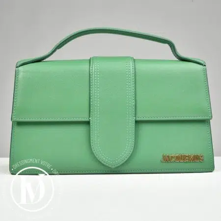 Sac Le Grand Bambino en cuir vert - Jacquemus