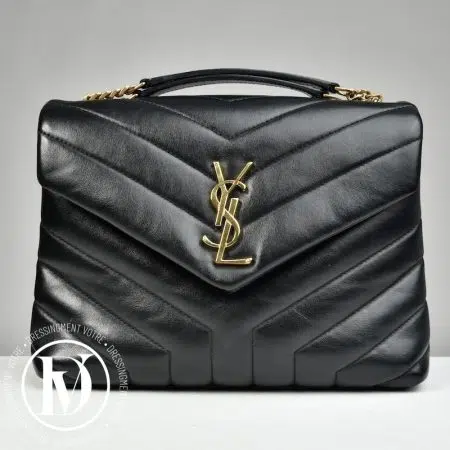 Loulou Small en cuir noir - Saint Laurent