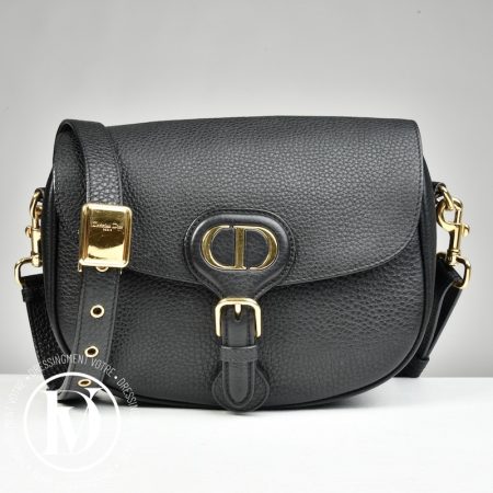 Sac Bobby médium en cuir grainé noir - Dior Dressingment Votre