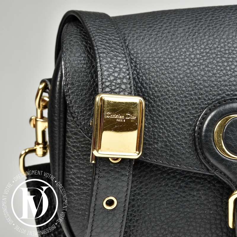 Sac Bobby médium en cuir grainé noir - Dior Sac Bobby médium en cuir grainé noir - Dior – Image 5