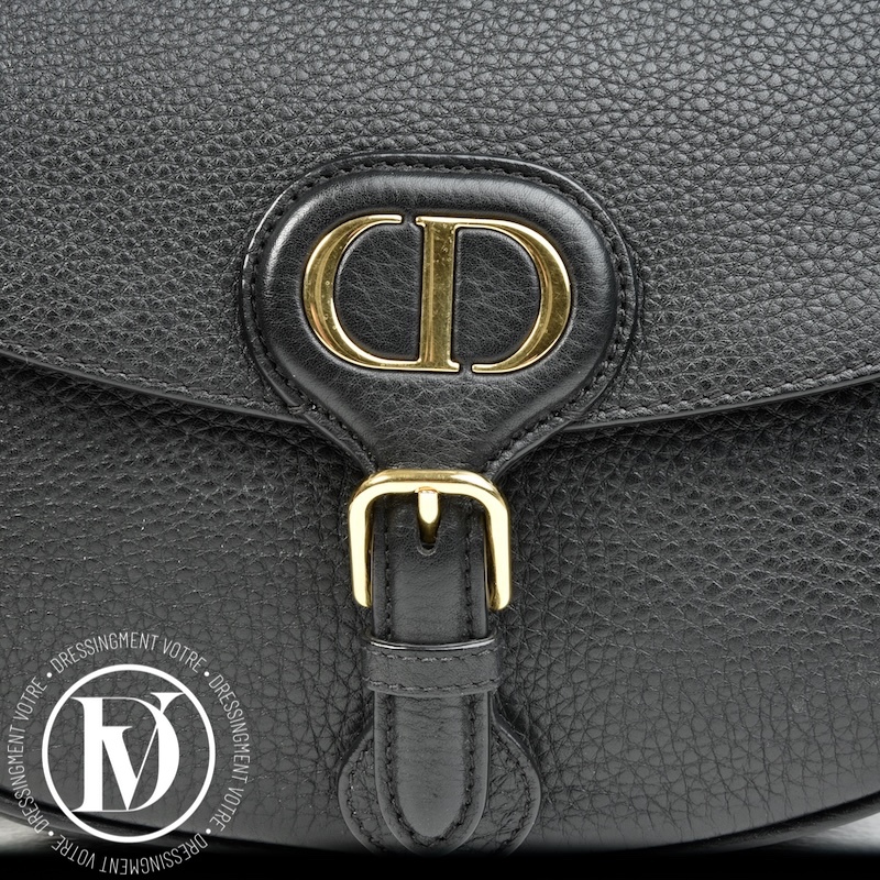 Sac Bobby médium en cuir grainé noir - Dior Sac Bobby médium en cuir grainé noir - Dior – Image 6