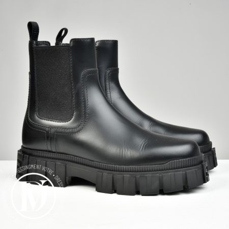Boots Chunky en cuir noir p.37 - Fendi