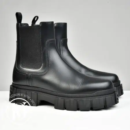 Boots Chunky en cuir noir p.37 - Fendi