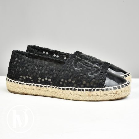 Espadrilles dentelle noires p.37 - Chanel Dressingment Votre