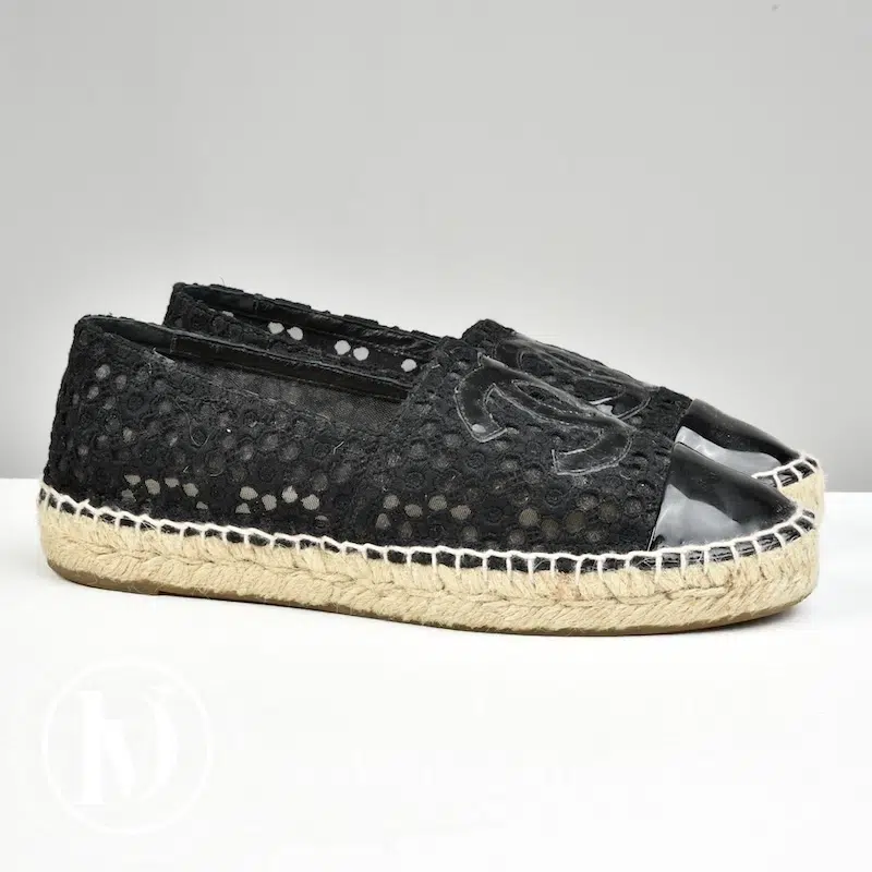 Espadrilles dentelle noires p.37 - Chanel Espadrilles dentelle noires p.37 - Chanel