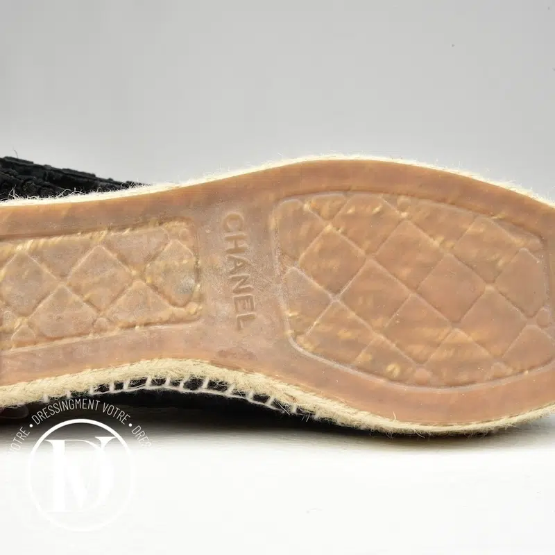 Espadrilles dentelle noires p.37 - Chanel Espadrilles dentelle noires p.37 - Chanel – Image 3