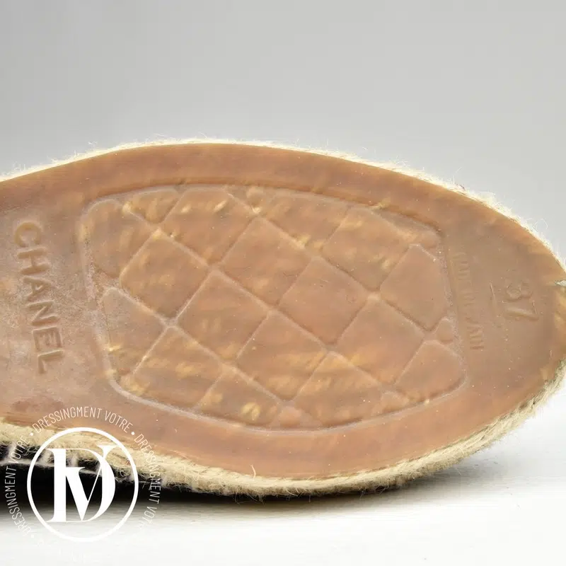 Espadrilles dentelle noires p.37 - Chanel Espadrilles dentelle noires p.37 - Chanel – Image 4