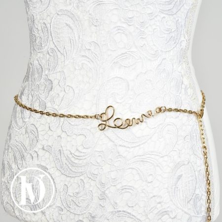 Ceinture ajustable en métal doré - Loewe Dressingment Votre